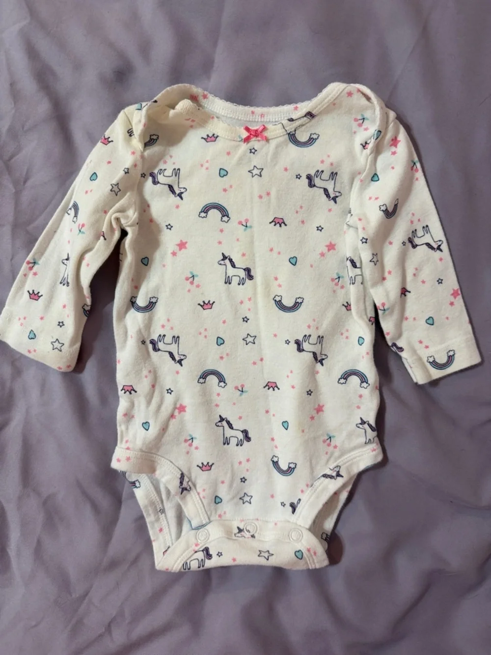Carter's Baby Girl 5 Piece Mix and Match Outfit Set- Unicorn-Princess &Bear 3 M